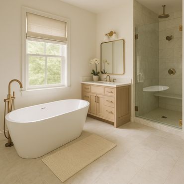 Spa Bathroom Remodel | Freestanding Tub in Savannah GA