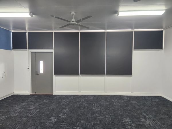 block out material on roller blinds