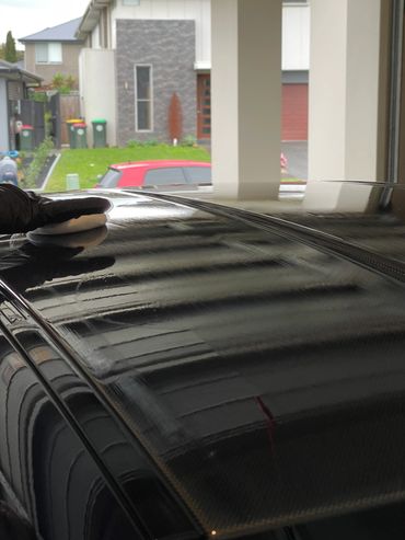 Gtechniq Crystal Serum Ultra Ceramic Coating being applied