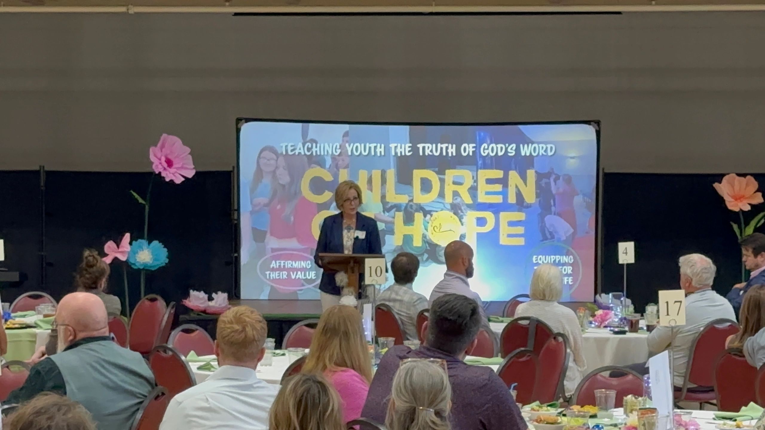 One of the co-directors of Children of Hope presents the vision of the ministry at Gala