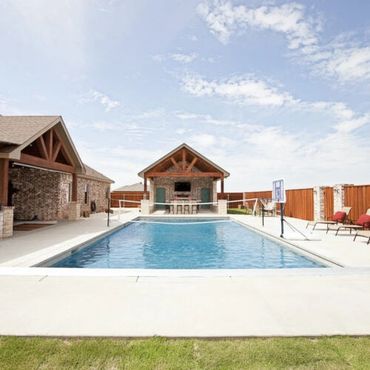 Sports Pool with a Pool House