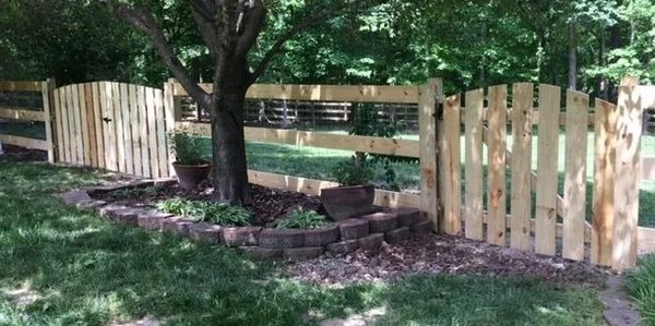 3 Rail Farm Fence With 2x2 Wire Single and double Gates