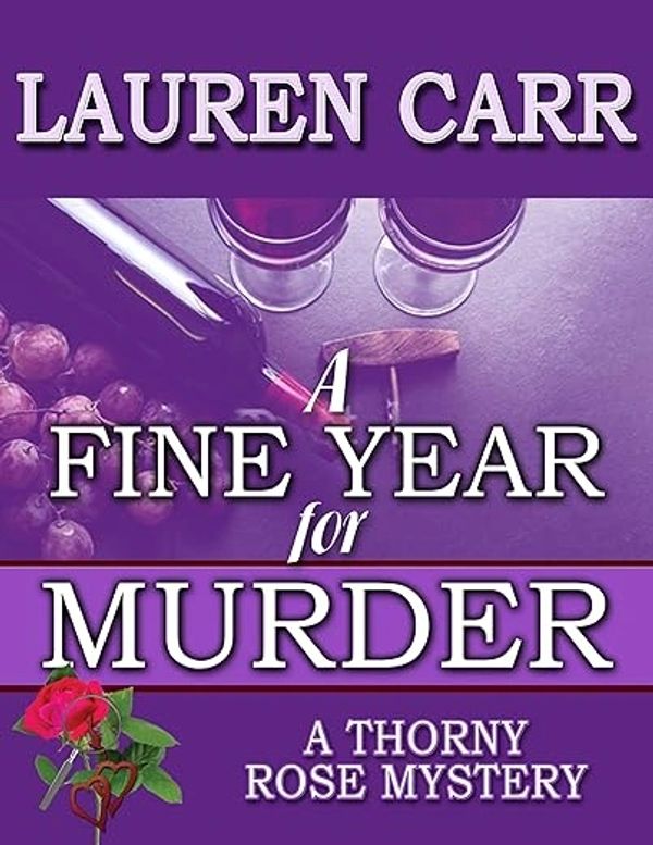 Book cover for "A Fine Year for Murder" by Lauren Carr.