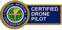FAAA Certified Drone Pilot, shows our drone cleaning operators are certified