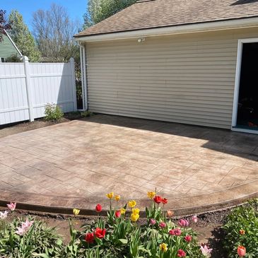 Stamped Concrete patio 