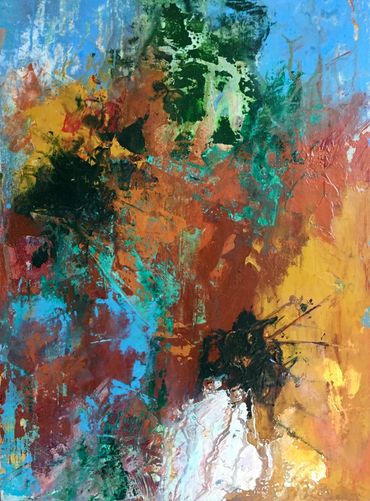 "Eternal Love"-9"x12" acrylic on wood panel canvas-framed in a wood floater frame. $180 + s/h.