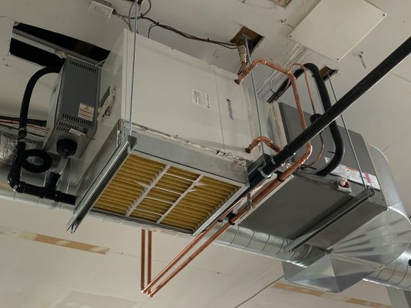 Air handler installation - hydronic heating system by Farr Mechanical