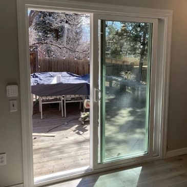 Sliding glass door