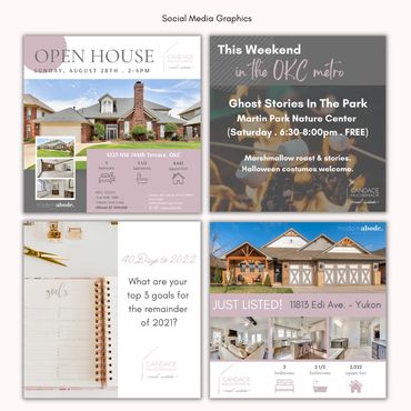Candace McCormack real estate social media graphics