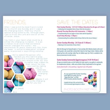 Easter church invitation