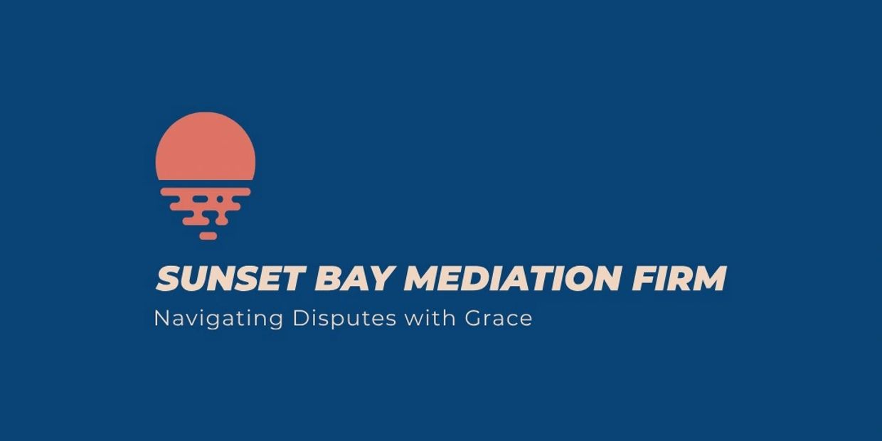 Blue and orange logo of Sunset Bay Mediation