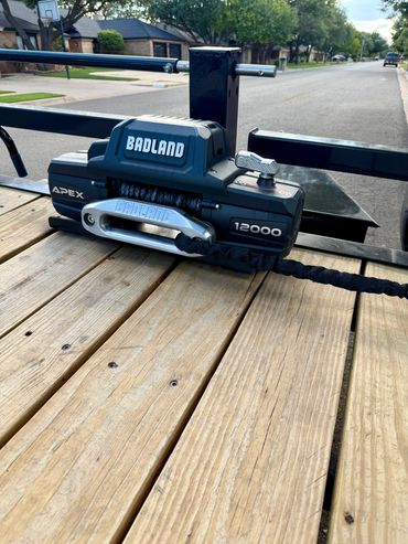 22ft Iron Bull car hauler trailer for rent in Lubbock, TX with 102-inch wide deck