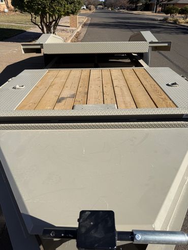 22 foot tilt equipment trailer in Lubbock Texas for hauling skid steers and construction equipment