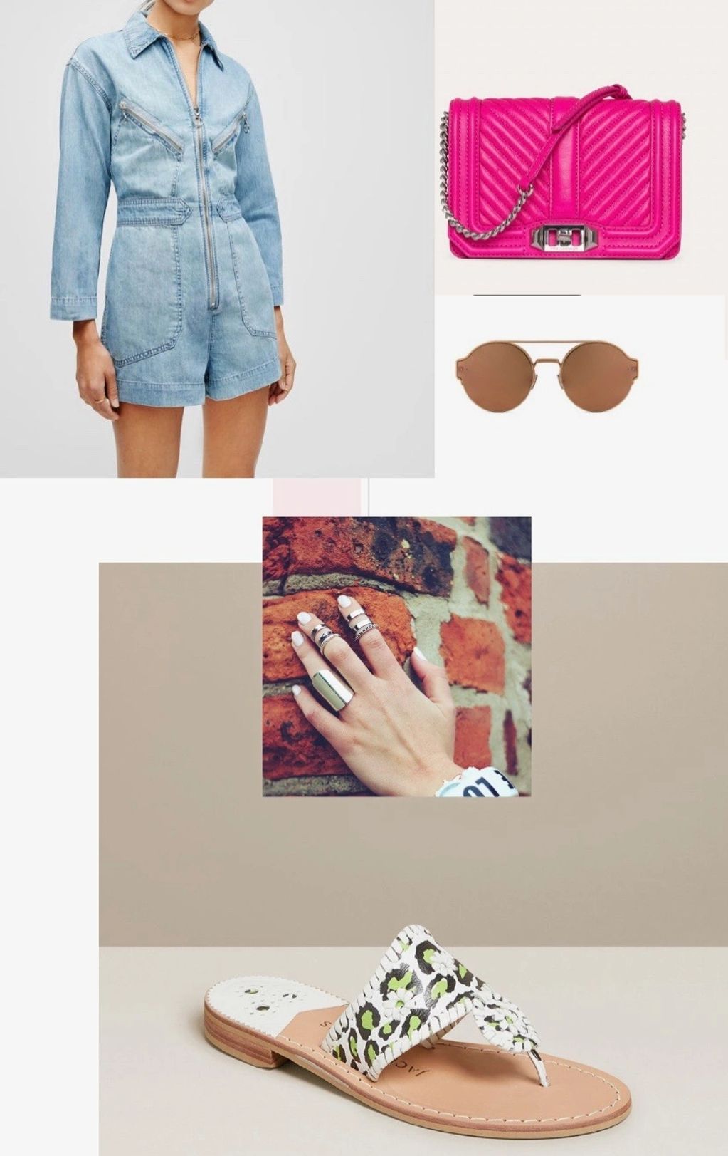 My favorite look  a summer essential Classic romper by @7forallmankind Colors of the rainbow  and ma