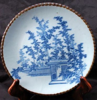 Japanese Porcelain IGEZARA Charger Plate by KORANSHA