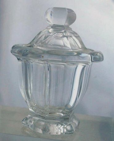 BACCARAT CRYSTAL COVERED MUSTARD JAR