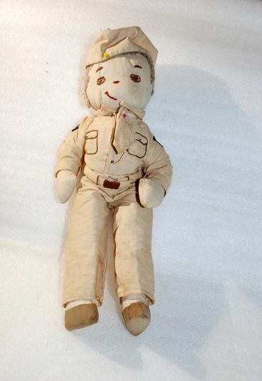 WWI Army Sergeant Rag Doll , Hand made
