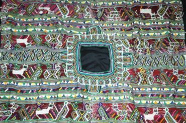 Vint Handwoven Guatemalan Mayan Huipil Nebaj Guatemala Ethnic Folk Art Textile Vintage