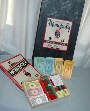 Monopoly Game 1954 Parker Brothers Popular Ed.