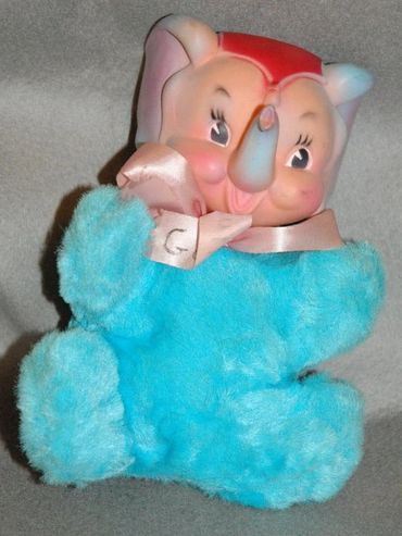 Rubber Face Plush Elephant, Rushton