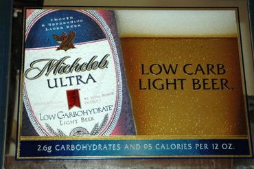 Michelob Ultra Light Low Carb Beer Bar Mirror