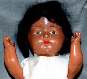 Antique Black Composition Doll