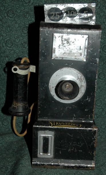 Antique Toy Pay phone by Structco Toys Co.