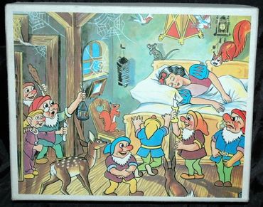 Snow White & 7 Dwarfs Picture Block Puzzles German