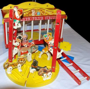 Fisher Price Wooden Circus Train Set by Fisher Price # 900 1962