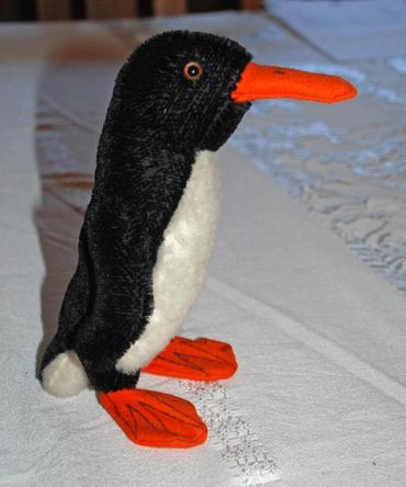 Rare English Norah Wellings Mohair Penguin, Early 20th Century