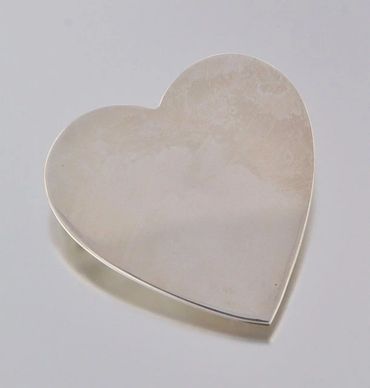 Tiffany & Co Sterling Silver Heart Pin - Large