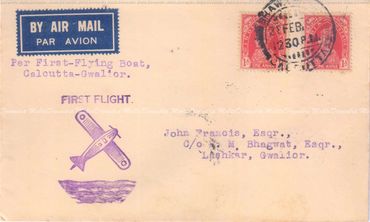 1938: Coogee: Westward - Calcutta - Gwalior