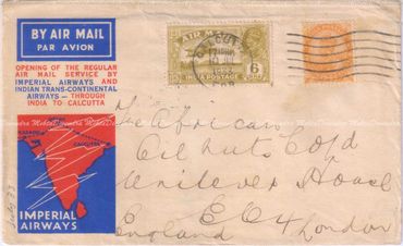 A 1933 Envelope to The African Oil Nut Company Ltd, England