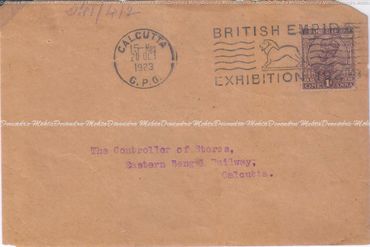 A 1923 Envelope to Eastern Bengal Railway