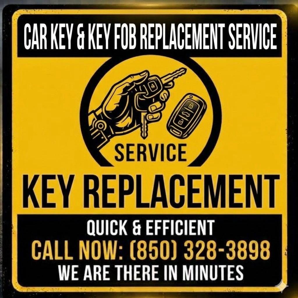 Gulf Coast Roadside Assistance Lost Car Key Fob logo image. Car Key Replacement Service Panama City.