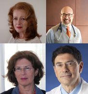 Four photos clustered together. Photo of Dr. Bartlik, Dr. Mindes, Dr. Espinosa, and Dr. Hoffman