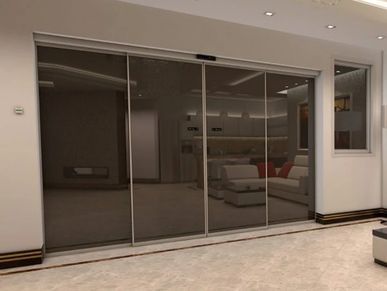 Automatic door system AirDrive68NG in a beautiful modern home
