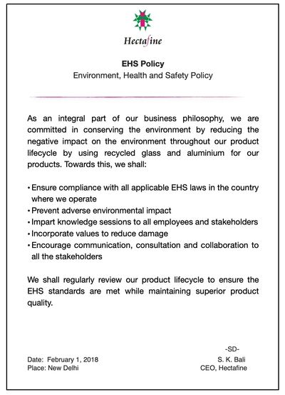 EHS Policy