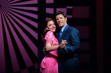 Jessie Mueller and Harry Connick Jr perform in the musical On A Clear Day You Can See Forever.
