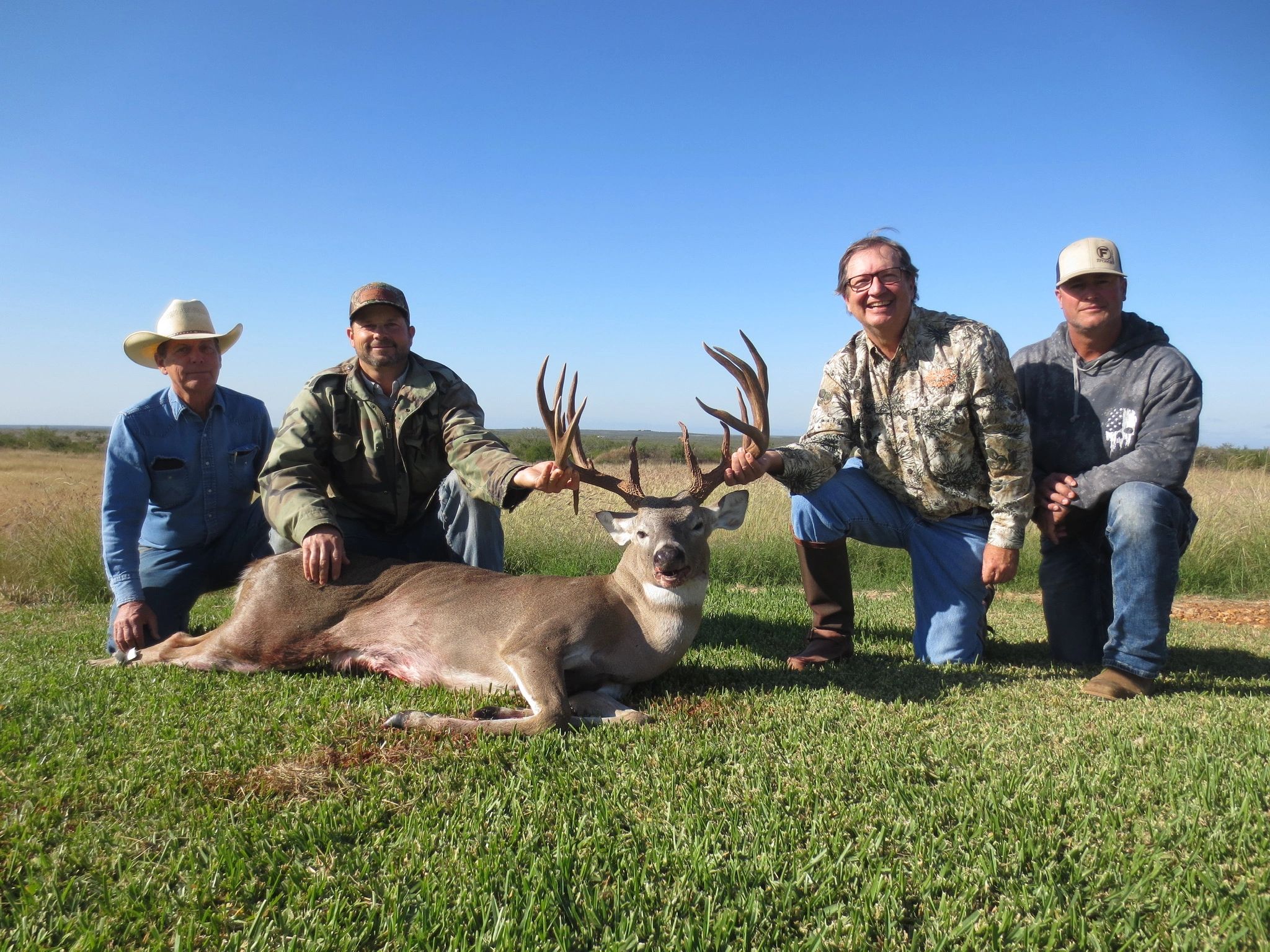 This is a picture of a trophy buck harvested on the Hindes Ranch in south Texas. 