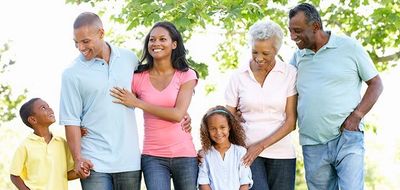 Multi Generational Family gathered