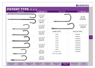 COMEZ , MULLER crochet patent knitting needles and guide pipe PARTS