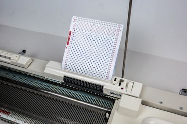 knitting machine pattern puch card