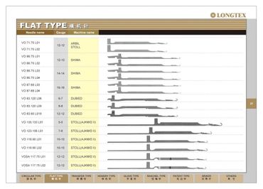 catalogue of flat bed knitting needles for waistcoats, accessories such as collars, cuffs