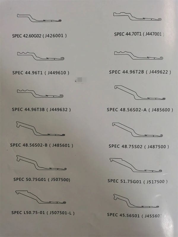 warp and raschel knitting needles