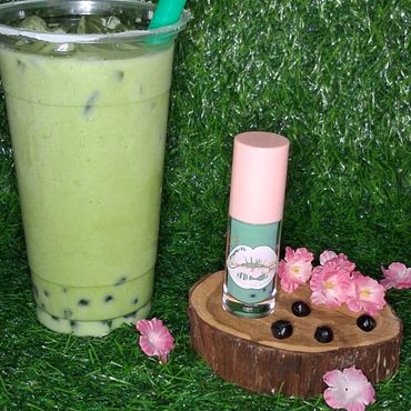 Matcha green tea boba
