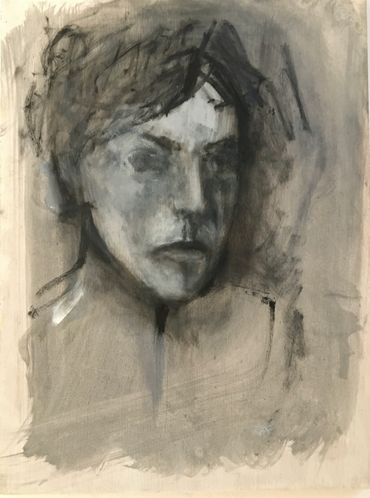 Portrait 8  1000€
huile sur bois
Anna Camille 2020