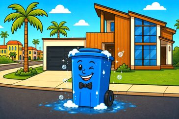Keep your trash bins fresh year-round with quarterly professional bin cleaning every 3 months from B