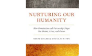 Book cover titled 'Nurturing Our Humanity' by Seane Corn and Douglas P. Fry.