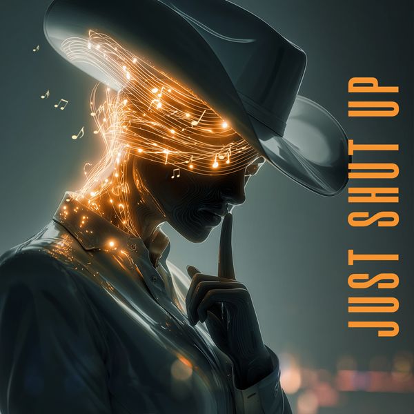 Stylized glowing cowboy character in fantasy artwork